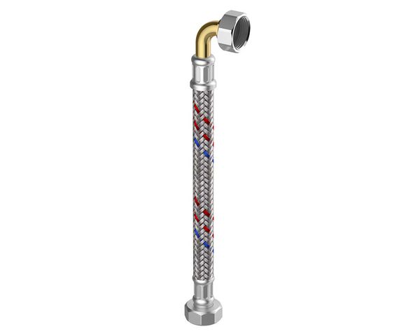 Flamco MeiFlamcoex Panzerschlauch Sanitaer MS 1/2" IG x 1/2" Bogen, 1350 mm,InnenD 8mm M5715.0801.135