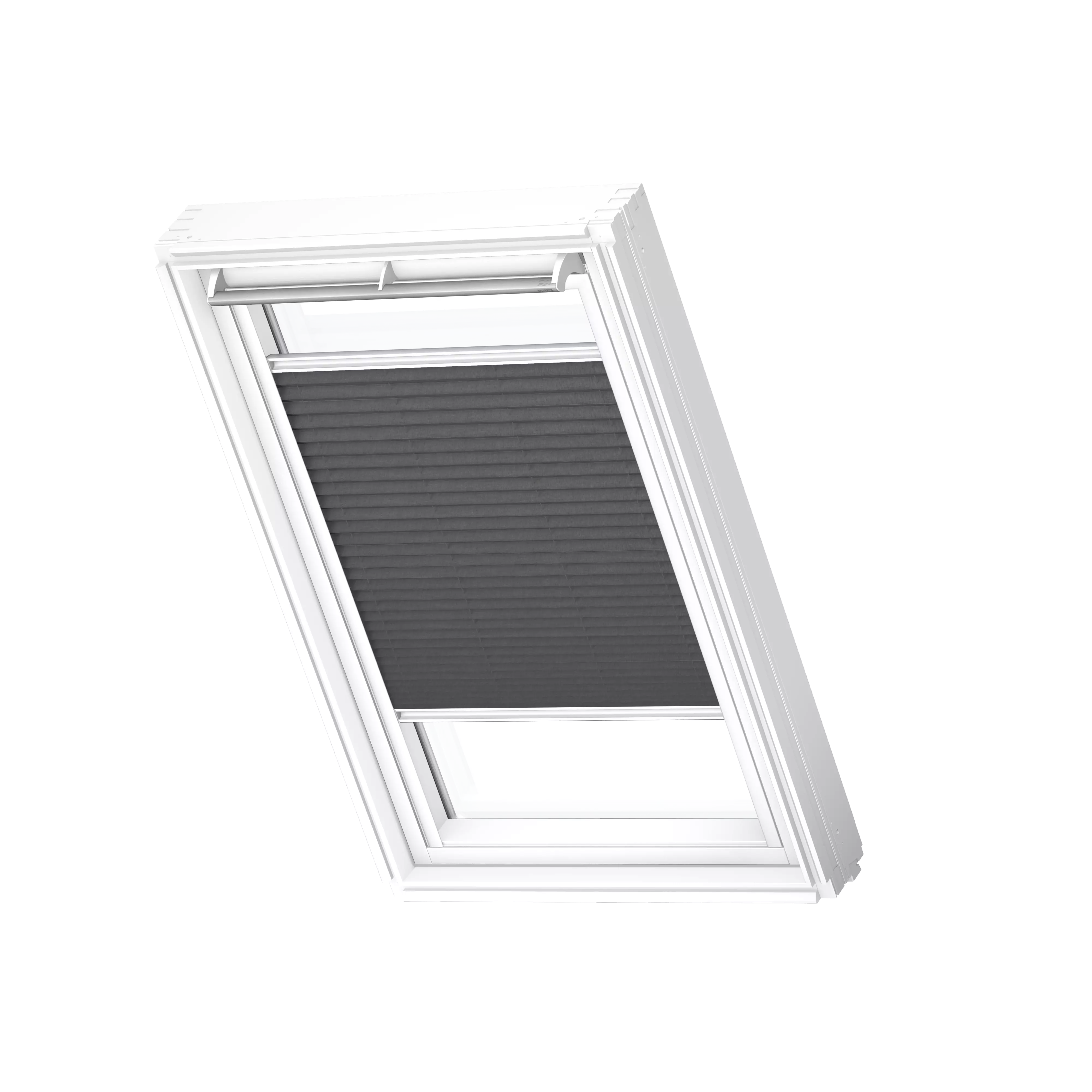 VELUX Plissee manuell Graphit, weisse Schiene, Standard FHL M06 1274SWL VELUX Plissee manuell Graphit, weisse Schiene, Standard FHL M06 1274SWL
