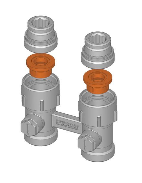 Flamco Dichtungseinsatz f. (Einrohr-)Hahnbl. Kunststoff schwarz F10630 Flamco Dichtungseinsatz f. (Einrohr-)Hahnbl. Kunststoff schwarz F10630