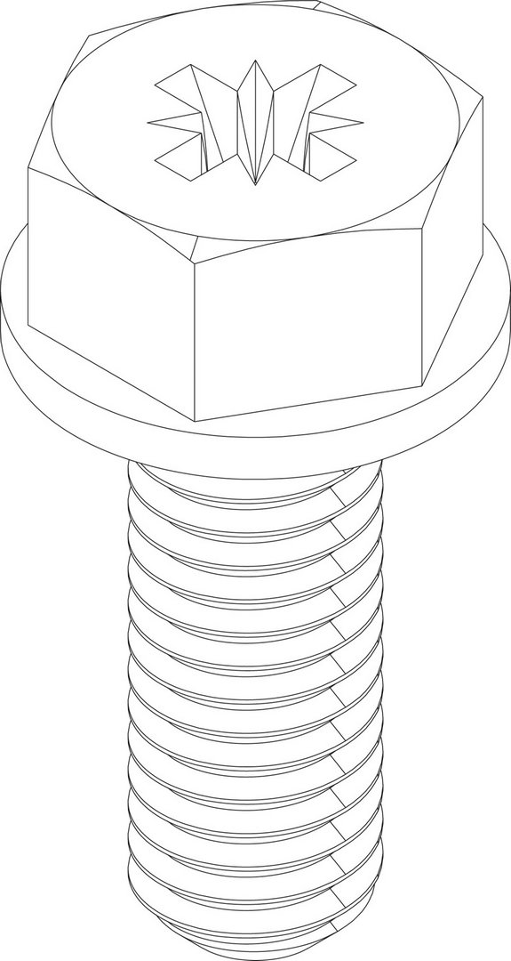 BOSCH Ersatzteil TTNR: 87186517850 Schraube M5x15 (3x)