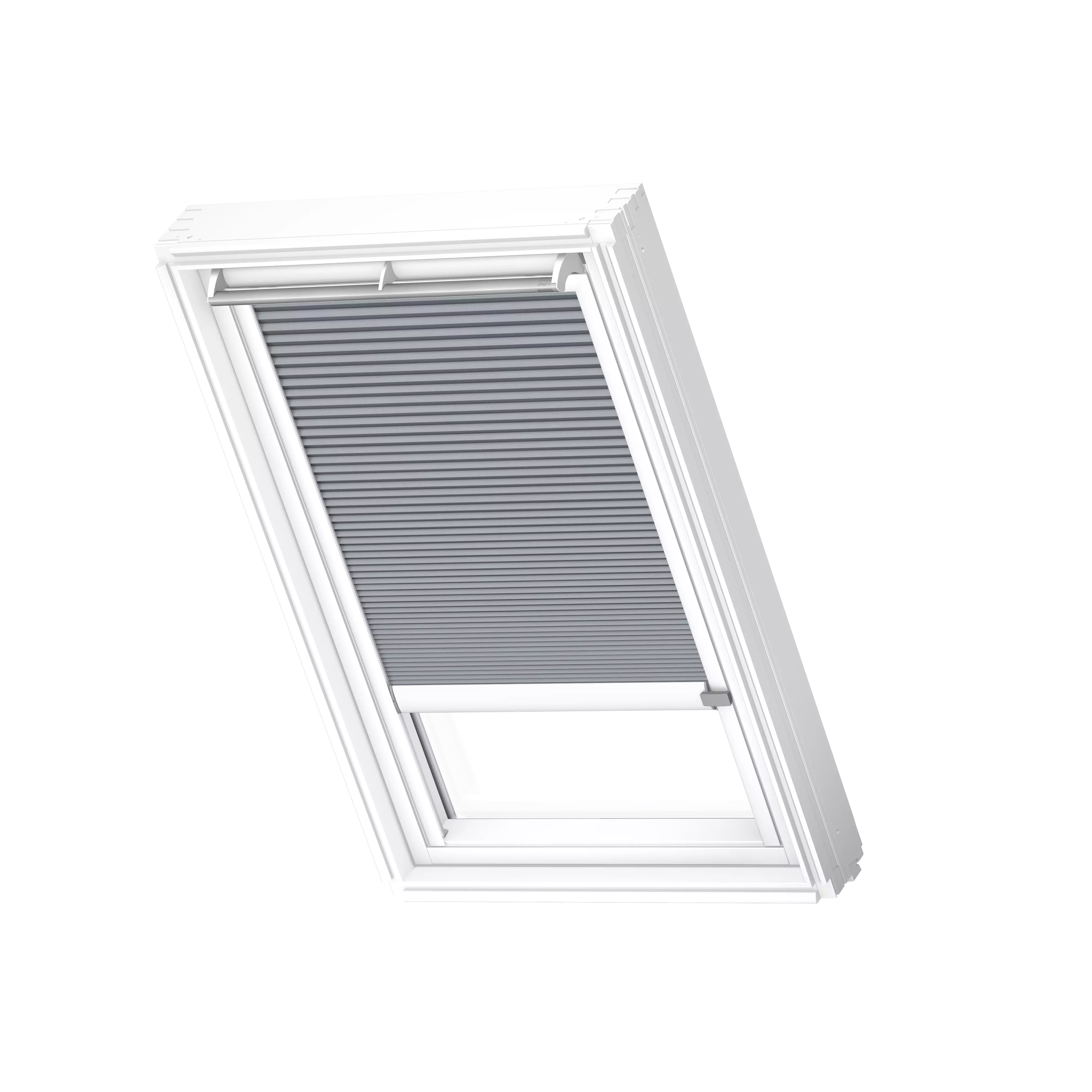 VELUX Wabenplissees elektro Betongrau, weisse Schiene, Standard FMC CK06 1163KWL VELUX Wabenplissees elektro Betongrau, weisse Schiene, Standard FMC CK06 1163KWL