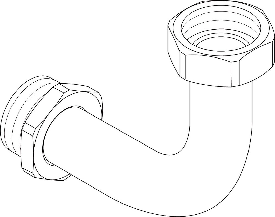 BOSCH Ersatzteil TTNR: 87186635690 Rueckflussrohr DN25
