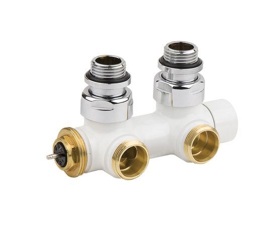 Flamco Design-Ventilhahnblock Eck 738W G1/2a x G3/4a EK, M30x1,5, MS weiss C738025 Flamco Design-Ventilhahnblock Eck 738W G1/2a x G3/4a EK, M30x1,5, MS weiss C738025