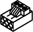 BOSCH Ersatzteil TTNR: 87144044050 Anschlussklemme 2-pol FR/FS blau