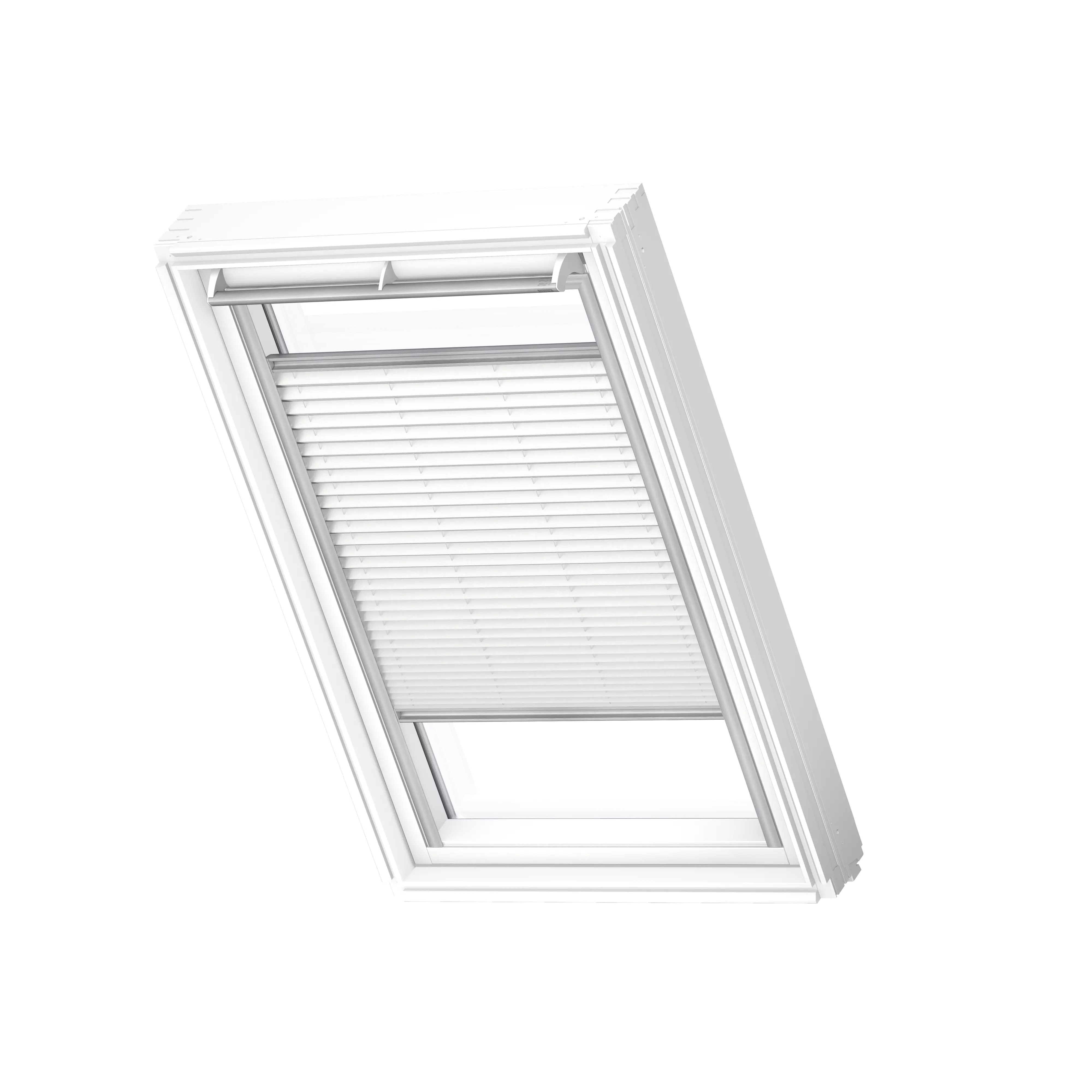 VELUX Plissee manuell Weiss, alu Schiene, Standard FHL Y33 1016S
