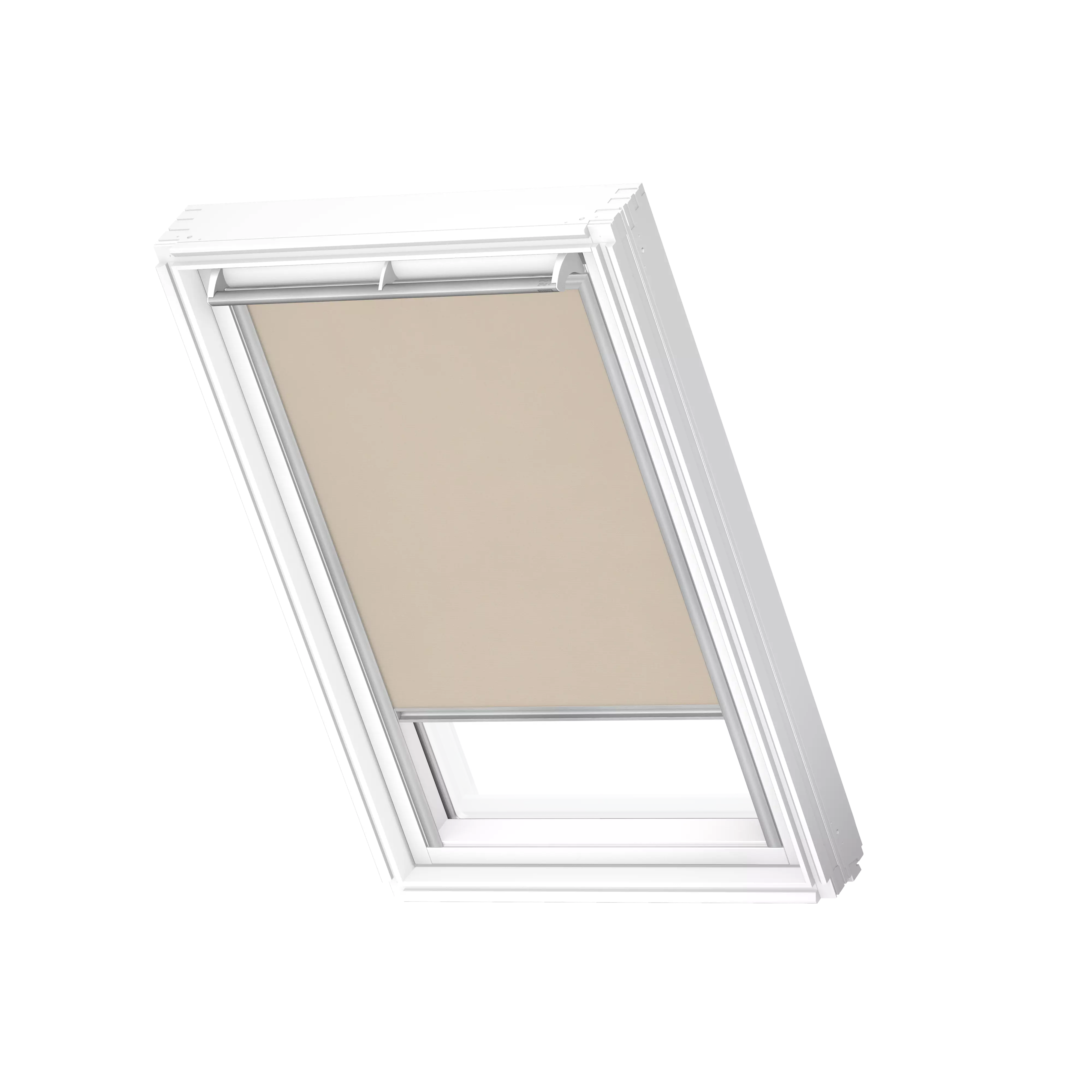VELUX Rollo manuell Sandbeige, alu Schiene, Premium RFL PK10 4155S