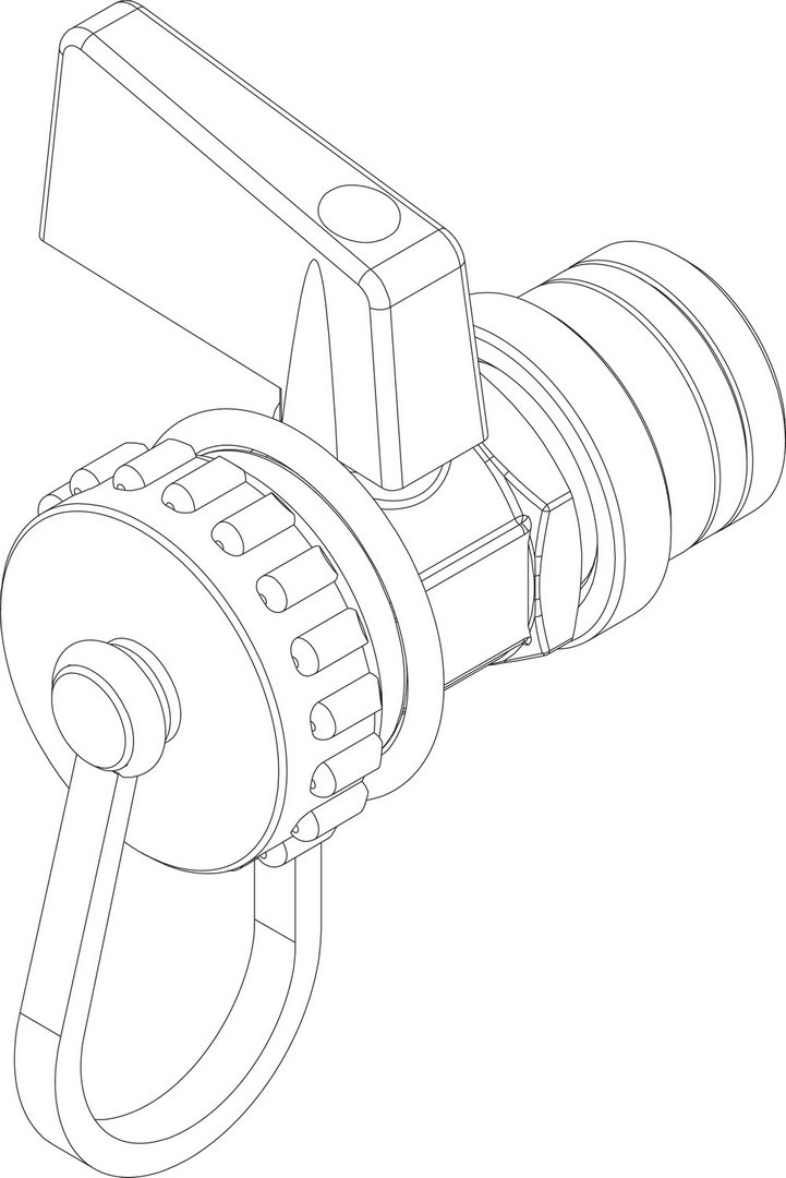 BOSCH Ersatzteil TTNR: 8738211417 Ventilhahn 1/2 PB2
