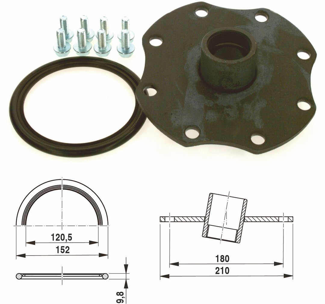 BOSCH Ersatzteil TTNR: 7747029313 Handlochdeckel mit Muffe G1 1/2 BOSCH Ersatzteil TTNR: 7747029313 Handlochdeckel mit Muffe G1 1/2