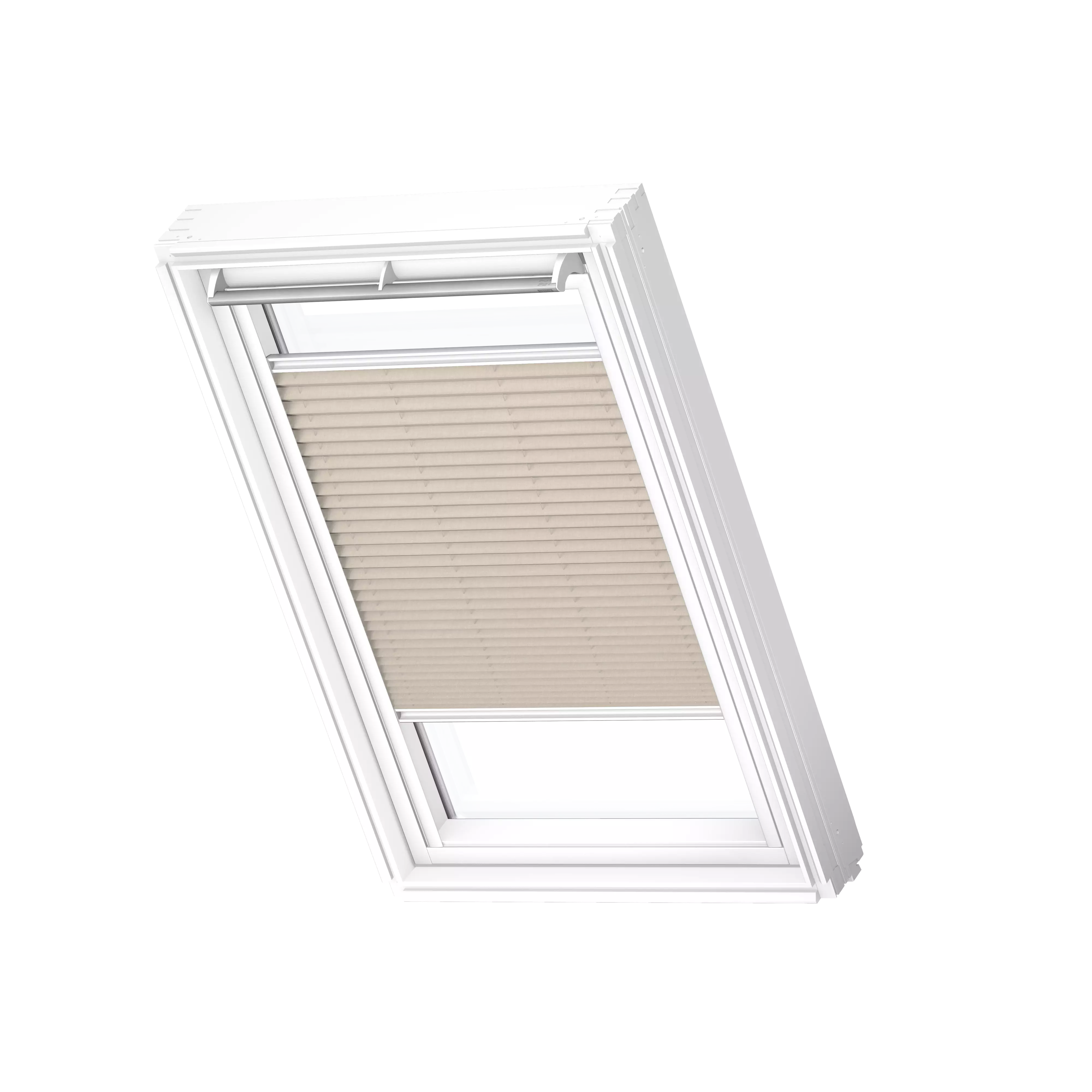 VELUX Plissee manuell Hellbeige, weisse Schiene, Standard FHL M08 1259SWL VELUX Plissee manuell Hellbeige, weisse Schiene, Standard FHL M08 1259SWL