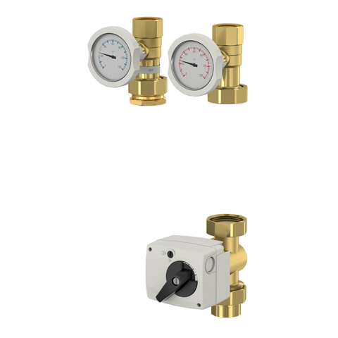 Flamco Circontrol G2 MK, Stellmotor m. TEMPR MK 1", Absperr- und Ruecklaufset M61827.8