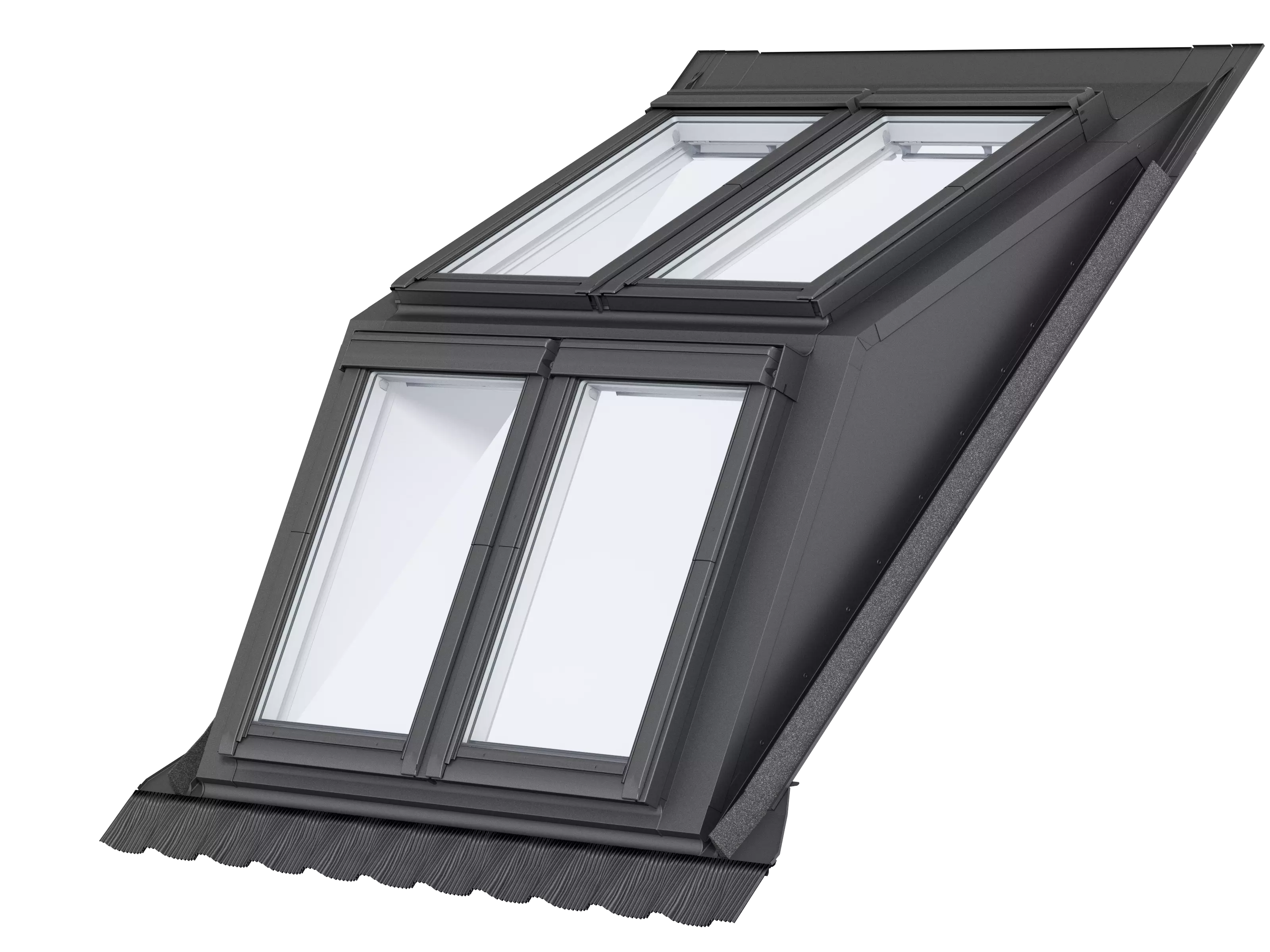 VELUX Kombi-Aufkeilrahmen fuer gaubenaehnliche Loesungen, Alu EBW MK06 2022BK VELUX Kombi-Aufkeilrahmen fuer gaubenaehnliche Loesungen, Alu EBW MK06 2022BK