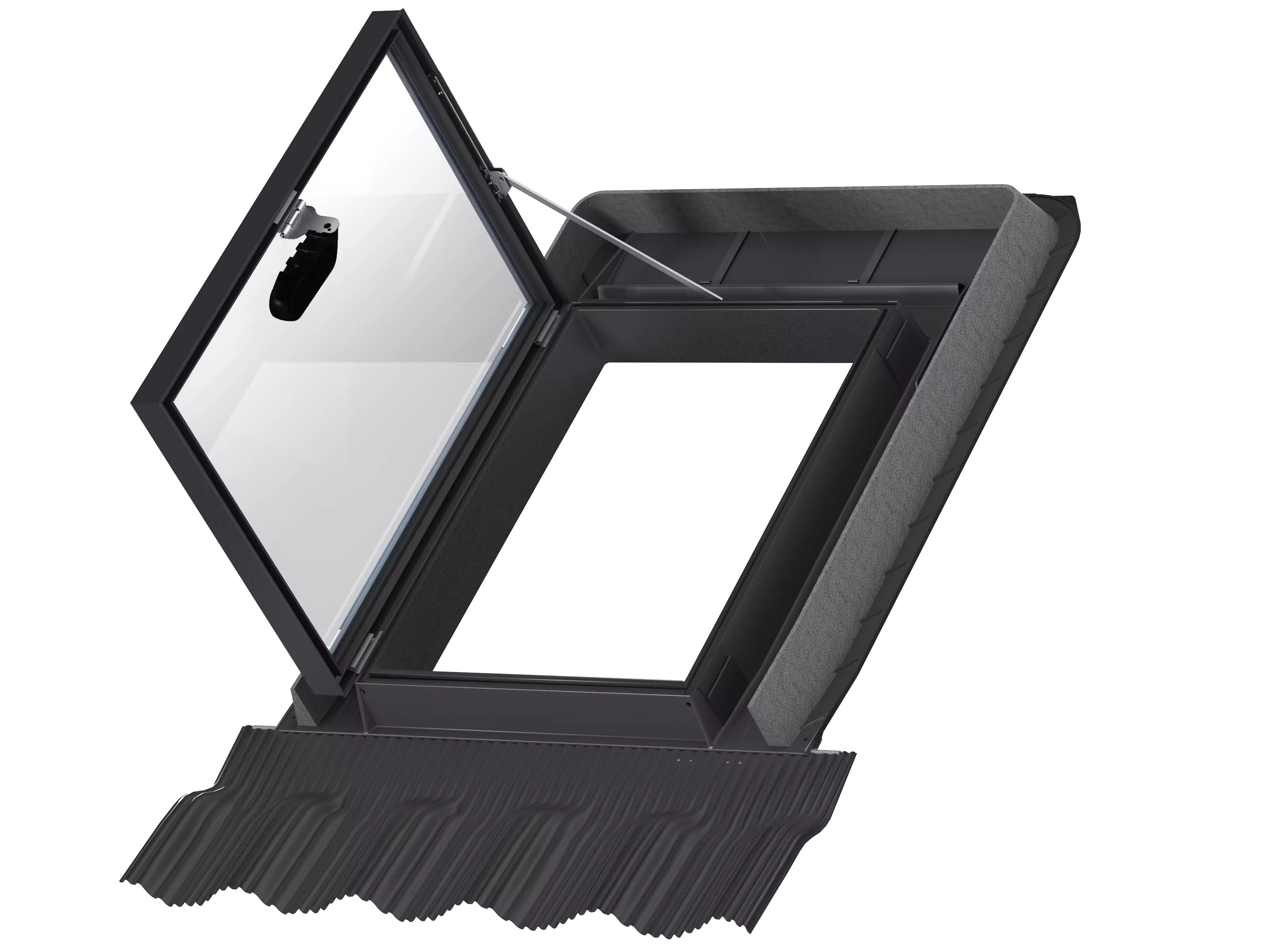 VELUX Dachausstieg Polyeurethan, schwarz, waermegedaemmt GVT 103 0059Z VELUX Dachausstieg Polyeurethan, schwarz, waermegedaemmt GVT 103 0059Z