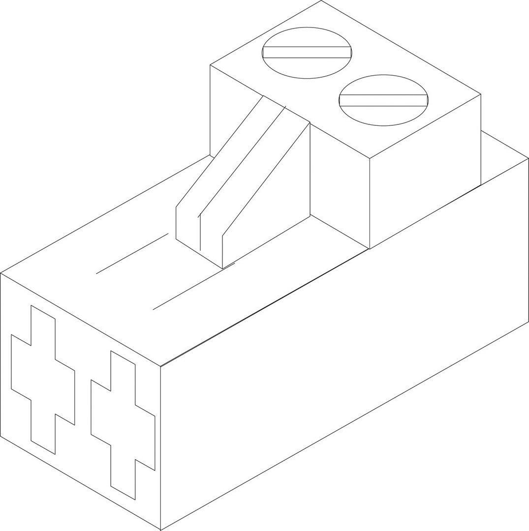 BOSCH Ersatzteil TTNR: 54912652 Anschlussklemme 2-polig grau WF