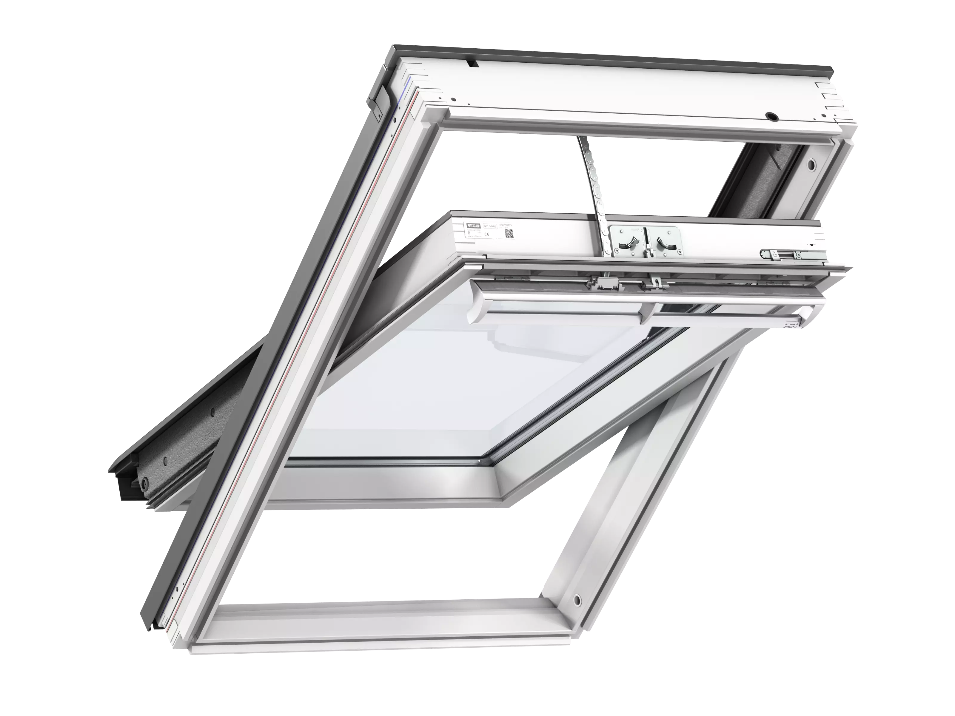 VELUX Solarfenster weiss lackiert ENERGIE Titanzink 78 x 118 GGL MK06 238430 VELUX Solarfenster weiss lackiert ENERGIE Titanzink 78 x 118 GGL MK06 238430