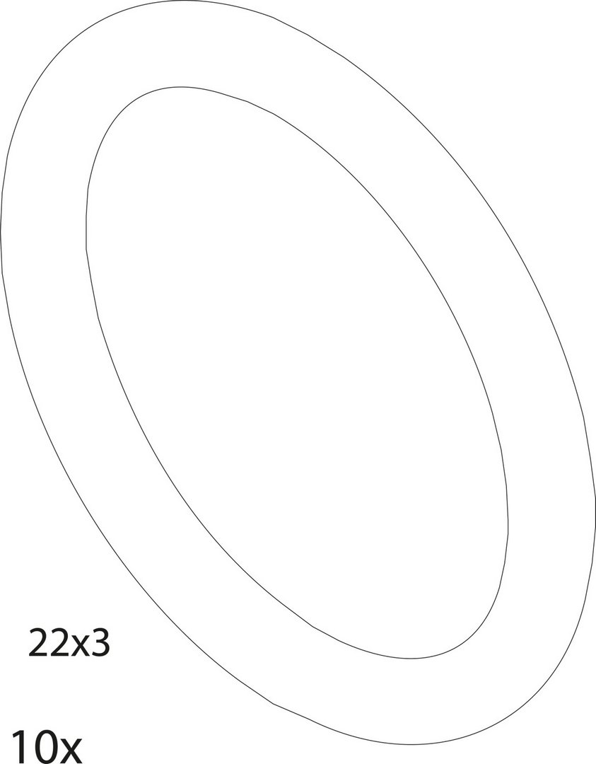 BOSCH Ersatzteil TTNR: 87161067470 O-Ring 22x3 EPDM (10x)