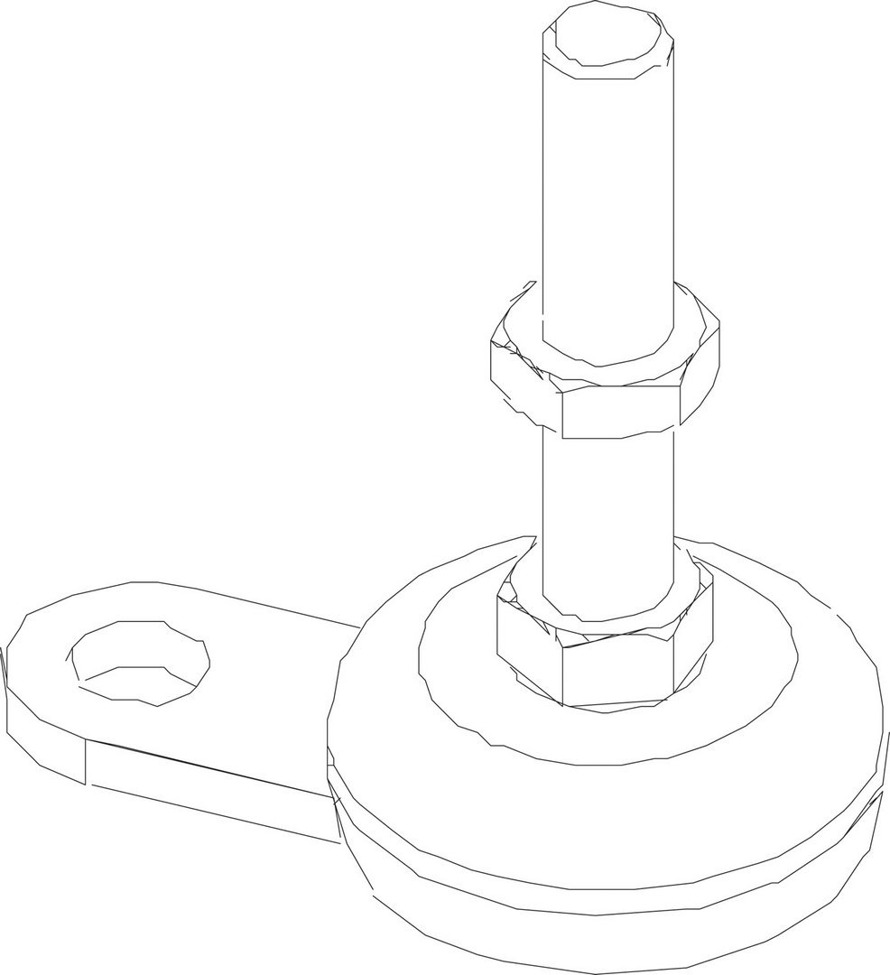 BOSCH Ersatzteil TTNR: 8738206776 Stellfuss M12x60