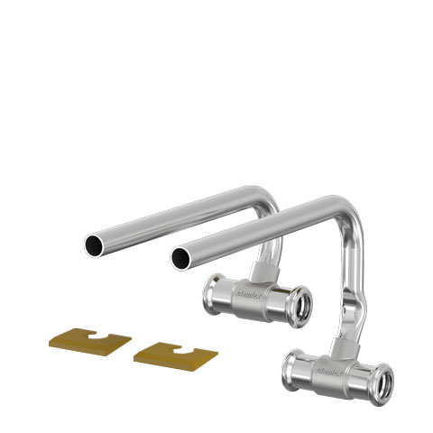 Flamco Sockelleistenanschluss PRESS Rohrende 12mm x Press 15 M+V-Kontur MS F13471