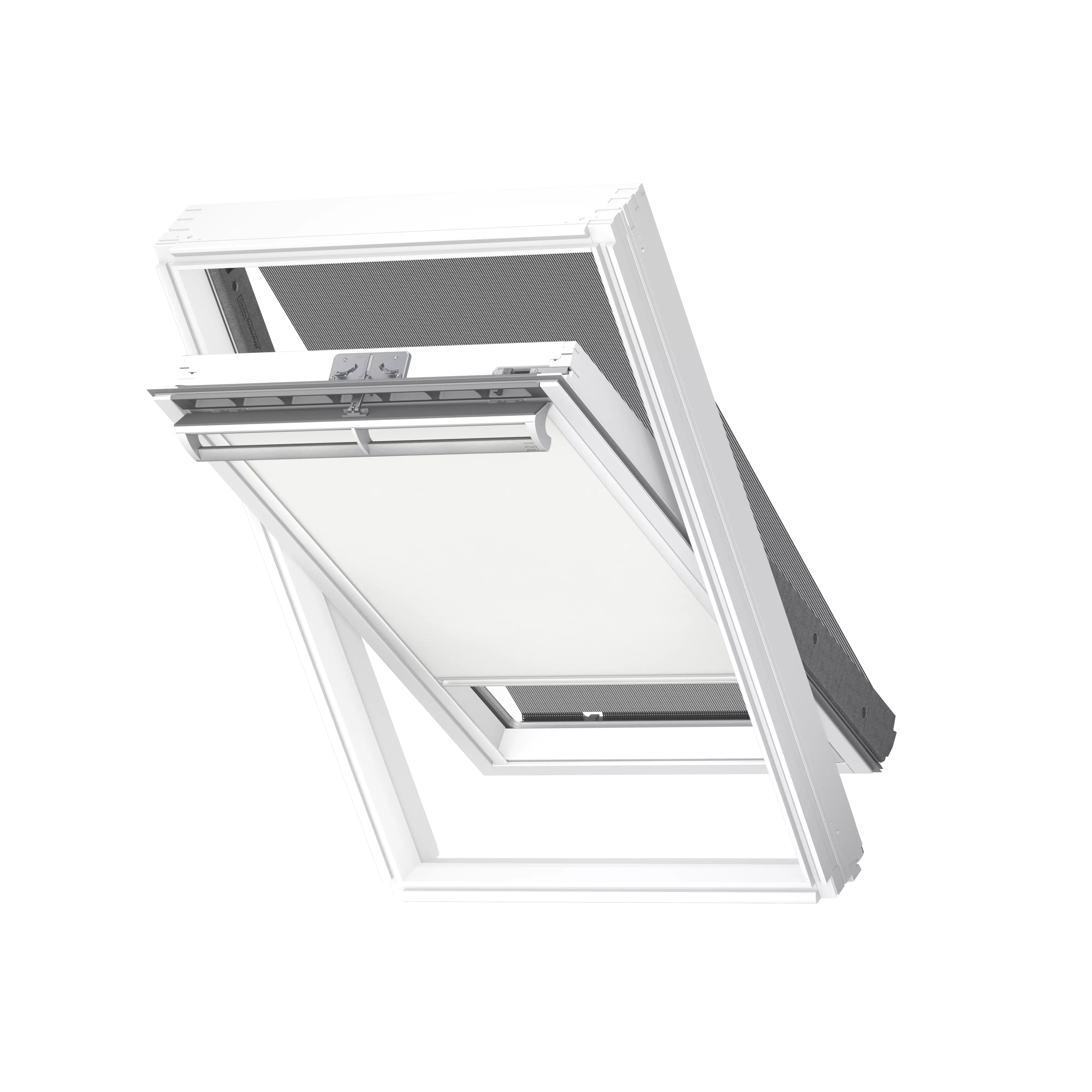 VELUX Vorteils-Set Markise u. Rollo Weiss, weisse Schiene, Standard ROF UK08 1028SWL