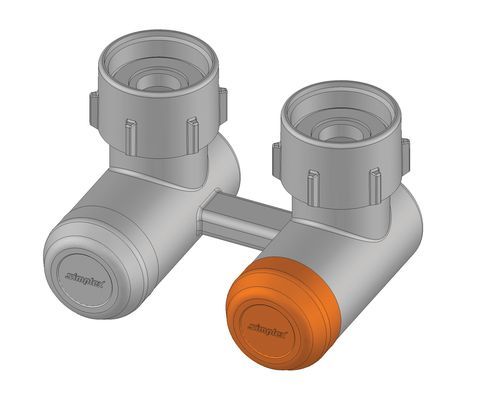 Flamco Kappe f. Hahnblock MULTIGRIP Kunststoff nickelfarben F13465 Flamco Kappe f. Hahnblock MULTIGRIP Kunststoff nickelfarben F13465