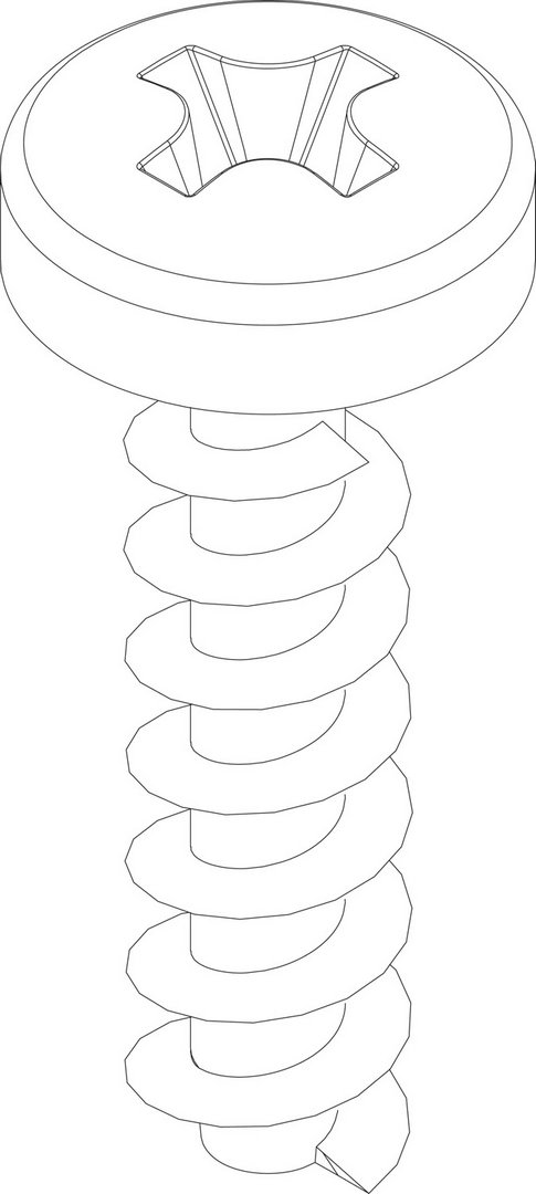 BOSCH Ersatzteil TTNR: 87377001030 Schraube 4x15 (10x)