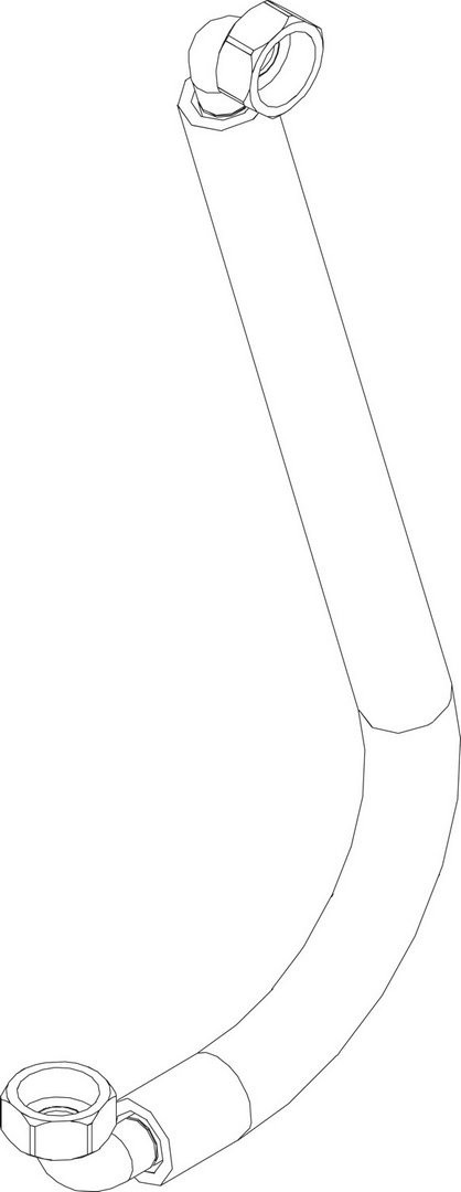 BOSCH Ersatzteil TTNR: 8738207570 Schlauch 850 mm