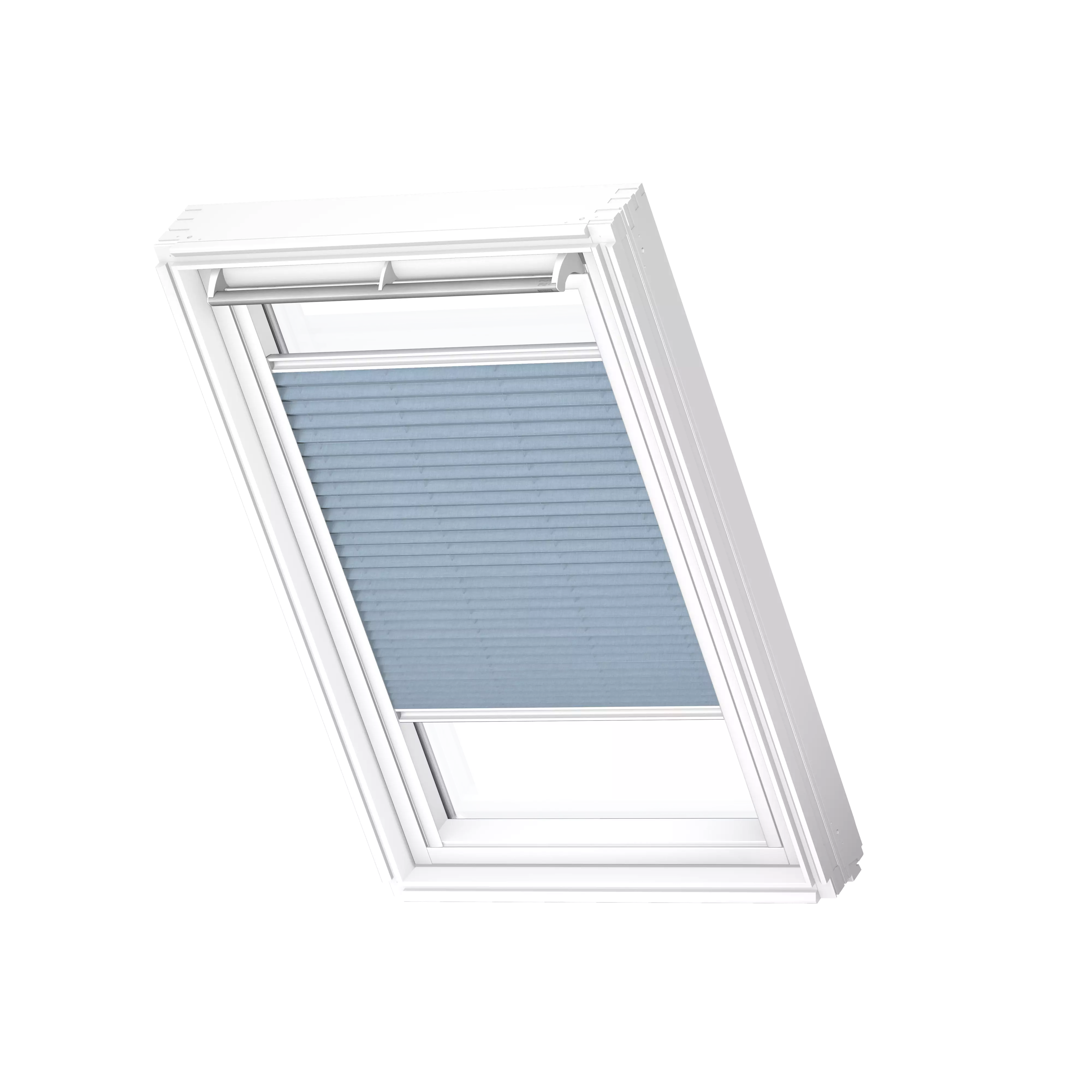 VELUX Plissee manuell Denim, weisse Schiene, Premium FHL MK12 1286SWL VELUX Plissee manuell Denim, weisse Schiene, Premium FHL MK12 1286SWL