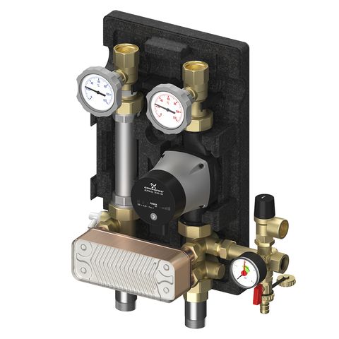 Flamco Trennsystem 1", Grundfos Alpha2 25-60 ES, 36 Platten M45811.37 Flamco Trennsystem 1", Grundfos Alpha2 25-60 ES, 36 Platten M45811.37