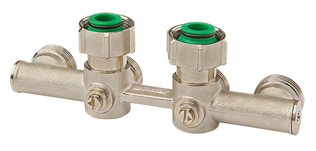 Flamco 4-fach-Hahnblock E2 Eck G3/4i x G3/4a MS vern. m. Konus F10449 Flamco 4-fach-Hahnblock E2 Eck G3/4i x G3/4a MS vern. m. Konus F10449