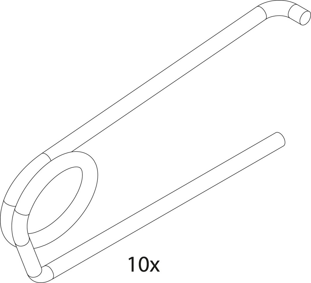 BOSCH Ersatzteil TTNR: 87167711670 Haltefeder 10mm (10x) BOSCH Ersatzteil TTNR: 87167711670 Haltefeder 10mm (10x)