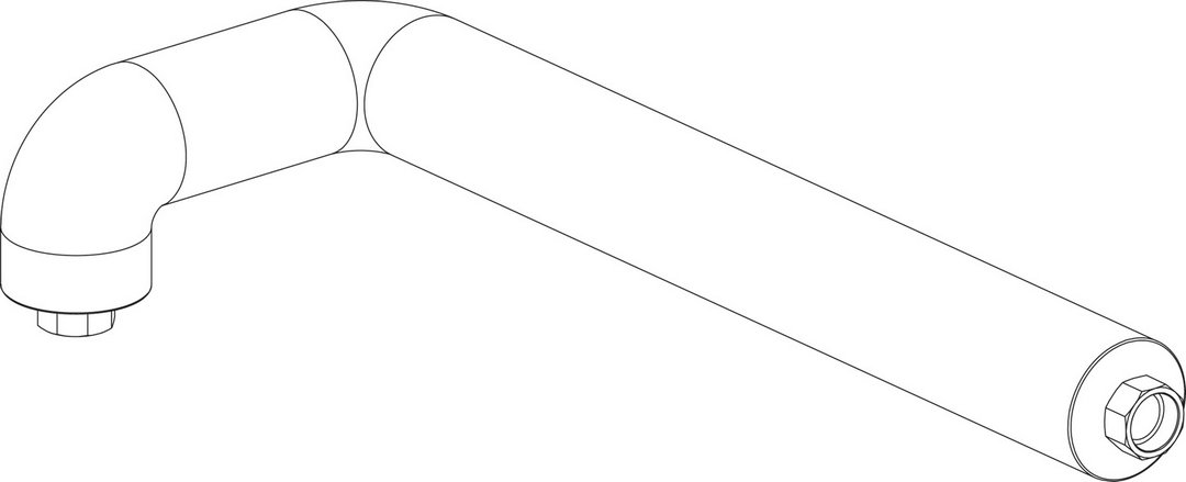 BOSCH Ersatzteil TTNR: 8738804075 Ruecklaufrohr senkr. Kessel Sp V2 everp