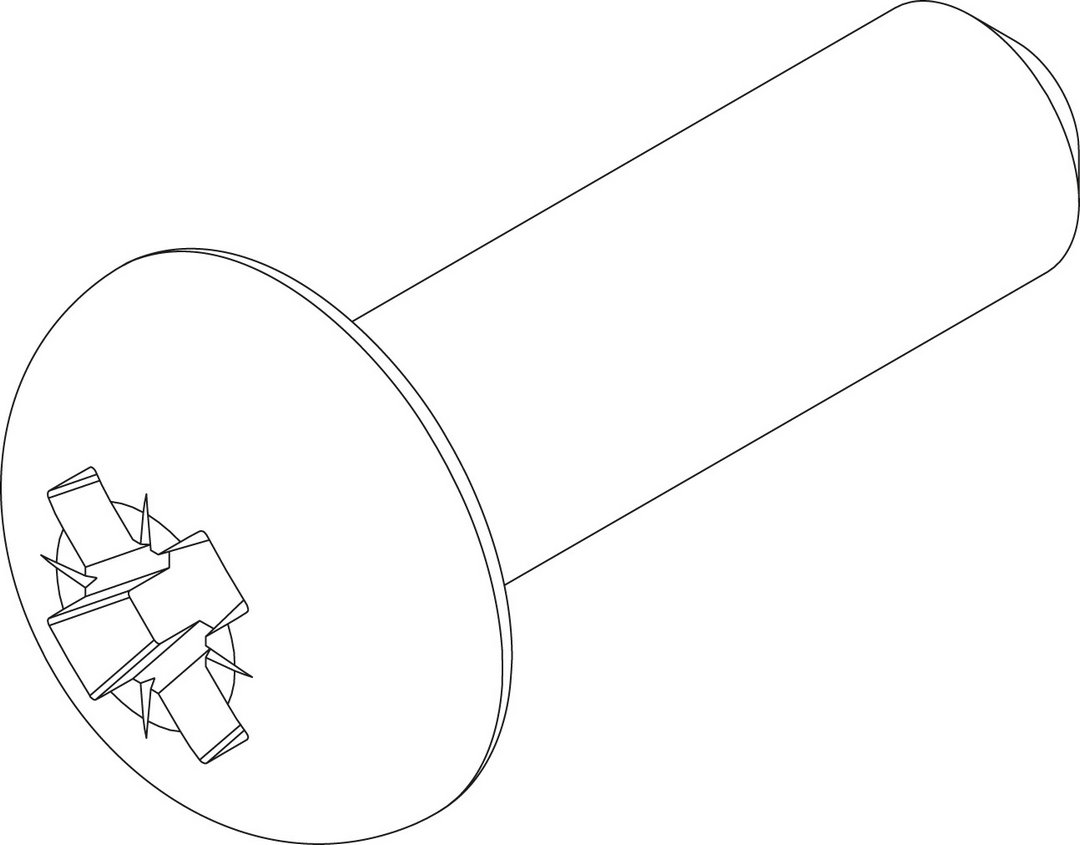 BOSCH Ersatzteil TTNR: 87161068480 Schraube M5x16