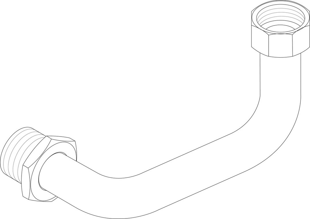 BOSCH Ersatzteil TTNR: 8735300123 Rohr DN25 25 x 1.2 Ruecklauf