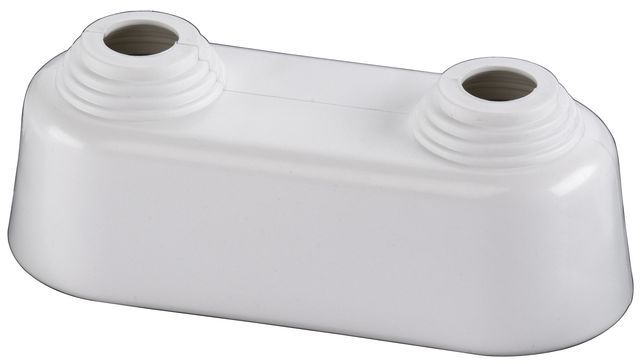 Flamco Doppelrosette hoch 10-22mm x Achsabstand 45mm Kst. weiss F44203 Flamco Doppelrosette hoch 10-22mm x Achsabstand 45mm Kst. weiss F44203