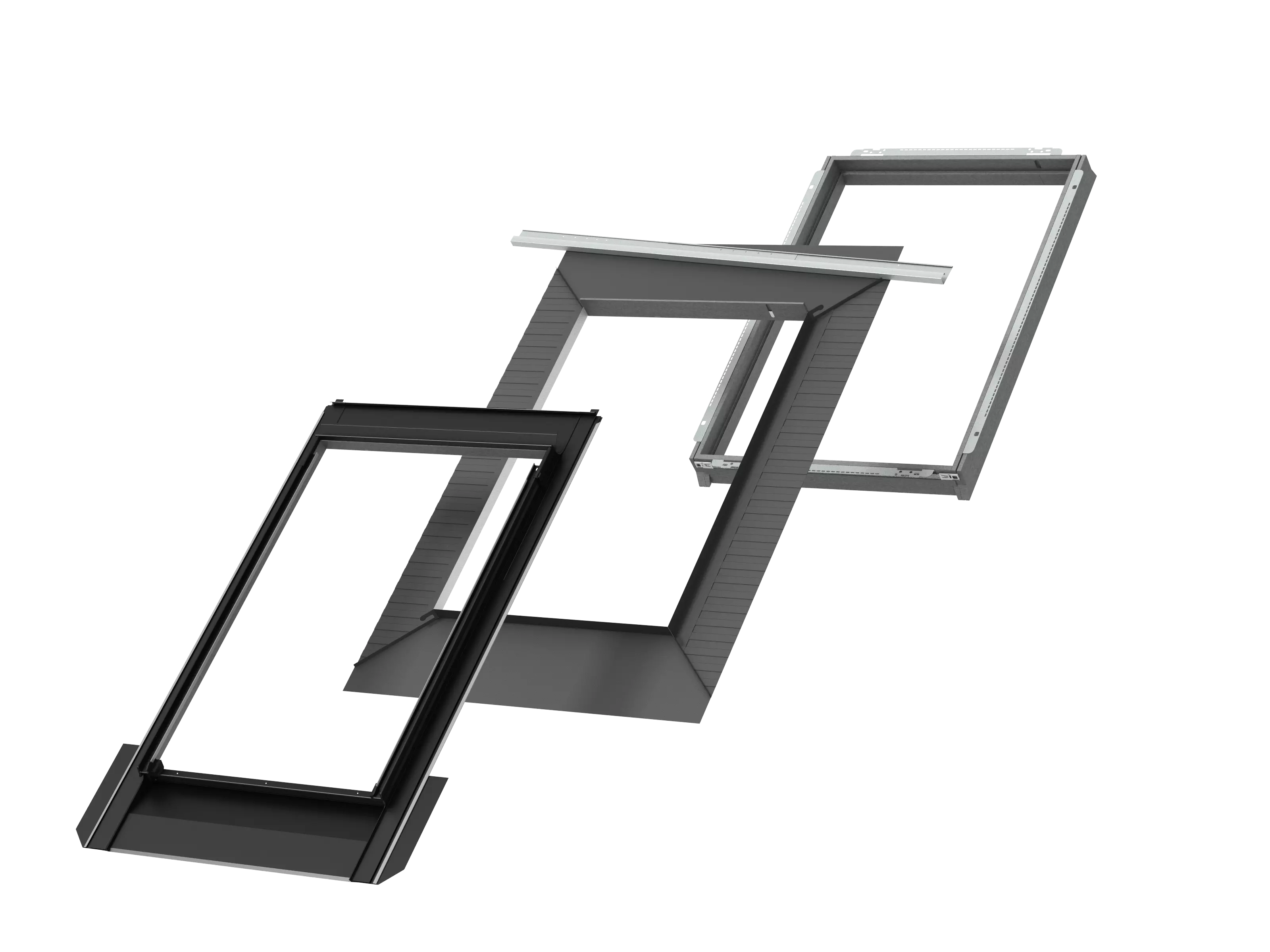 VELUX BIPV-Anschluss inkl. BDX u. BFX Vertieft, schwarz ODN MK06 250002 VELUX BIPV-Anschluss inkl. BDX u. BFX Vertieft, schwarz ODN MK06 250002