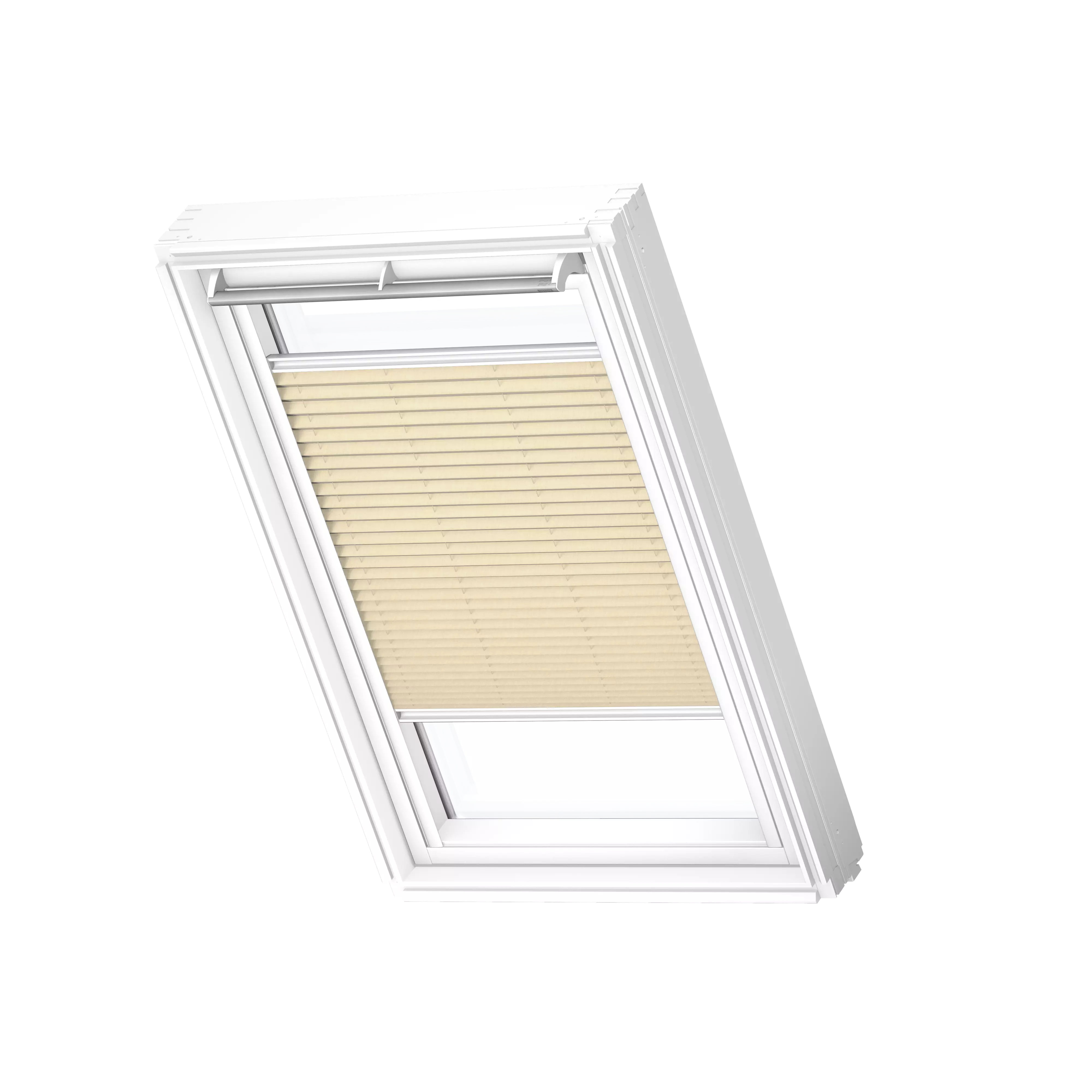 VELUX Plissee manuell Cremebeige, weisse Schiene, Premium FHL C02 1278SWL VELUX Plissee manuell Cremebeige, weisse Schiene, Premium FHL C02 1278SWL