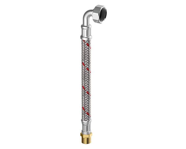 Flamco MeiFlamcoex Panzerschlauch Heizung/Klima 1/2" AG x 1/2" Bogen, 1000 mm M4327.1121.100