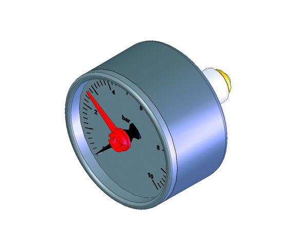 Flamco Manometer SP 10 bar, 1/4" hinterer Anschluss, zentrisch ME-69021.2 Flamco Manometer SP 10 bar, 1/4" hinterer Anschluss, zentrisch ME-69021.2