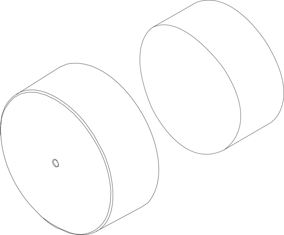 BOSCH Ersatzteil TTNR: 8735100749 Handlochabdeckung D196x50 Schwarz everp