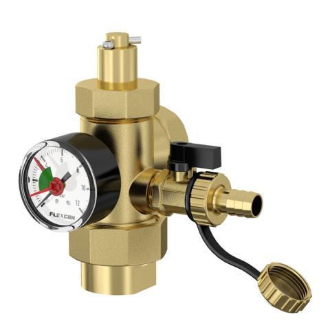 Flamco Anschlussgruppe Flamcoexcon 1 mit Manometer und Absperrventil 27293 Flamco Anschlussgruppe Flamcoexcon 1 mit Manometer und Absperrventil 27293