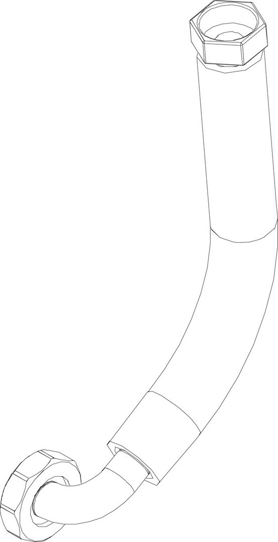 BOSCH Ersatzteil TTNR: 8738207566 Schlauch 322 mm