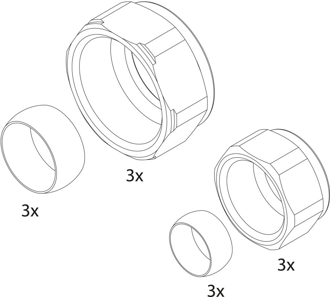 BOSCH Ersatzteil TTNR: 87133057650 Mutter (Set)