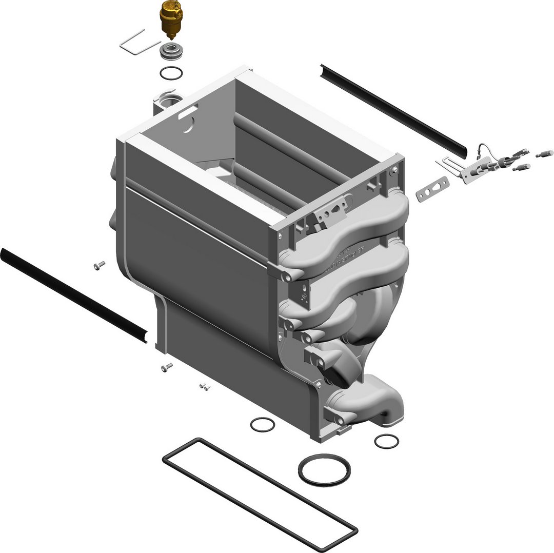 BOSCH Ersatzteil TTNR: 8738901742 Waermetauscher BOSCH Ersatzteil TTNR: 8738901742 Waermetauscher