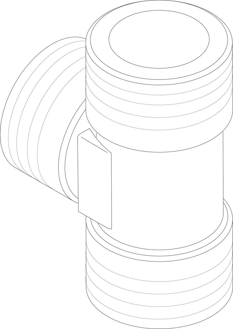 BOSCH Ersatzteil TTNR: 8733703243 T-Stueck G 1"