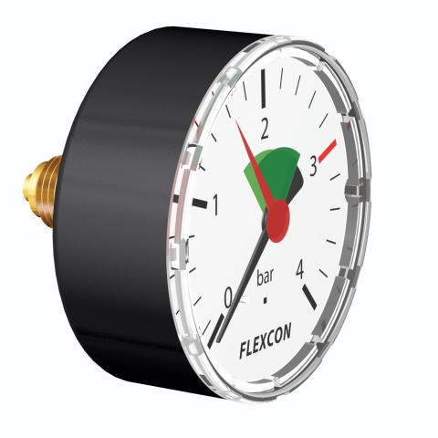 Flamco Manometer axial d: 63 mm 1/4" 3 bar 27210 Flamco Manometer axial d: 63 mm 1/4" 3 bar 27210