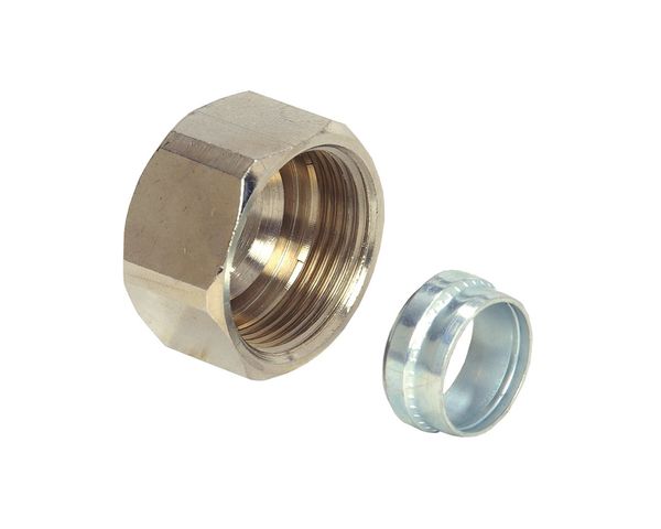 Flamco Verschraubung DN15, Schneidring 15mm ueberwurfmutter M22 x 1,5 M1390201 Flamco Verschraubung DN15, Schneidring 15mm ueberwurfmutter M22 x 1,5 M1390201