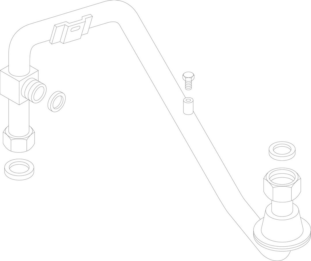 BOSCH Ersatzteil TTNR: 87107151800 Vorlaufrohr