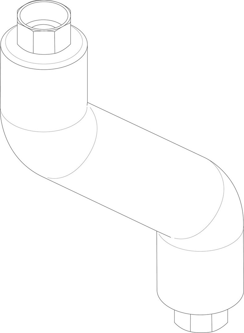 BOSCH Ersatzteil TTNR: 8718594560 Anschlussrohr BSS2 / BSS5 G3/4 everp