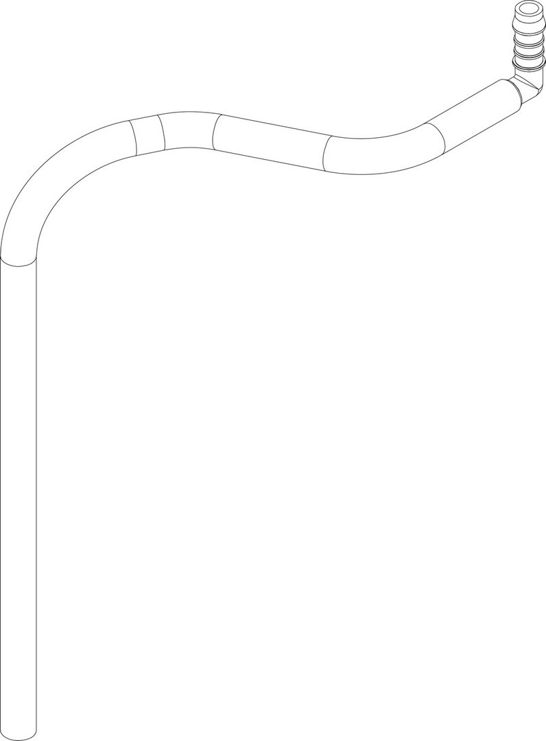 BOSCH Ersatzteil TTNR: 8733703244 Schlauch 14x10 L=1500