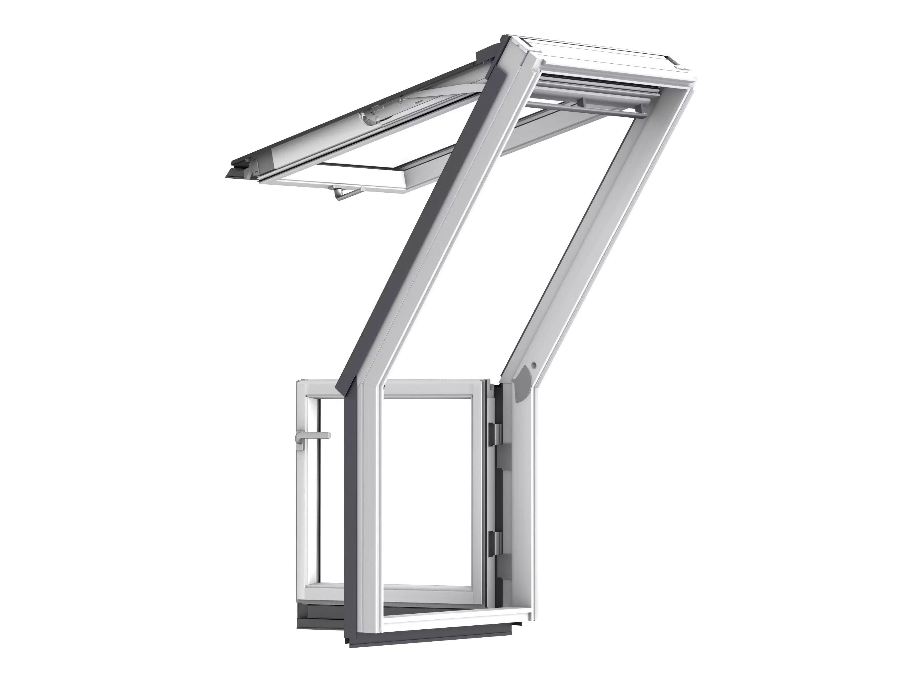 VELUX Dachterrasse weiss lack EN. PLUS Alu 78x136 GEL M08 2065 VELUX Dachterrasse weiss lack EN. PLUS Alu 78x136 GEL M08 2065