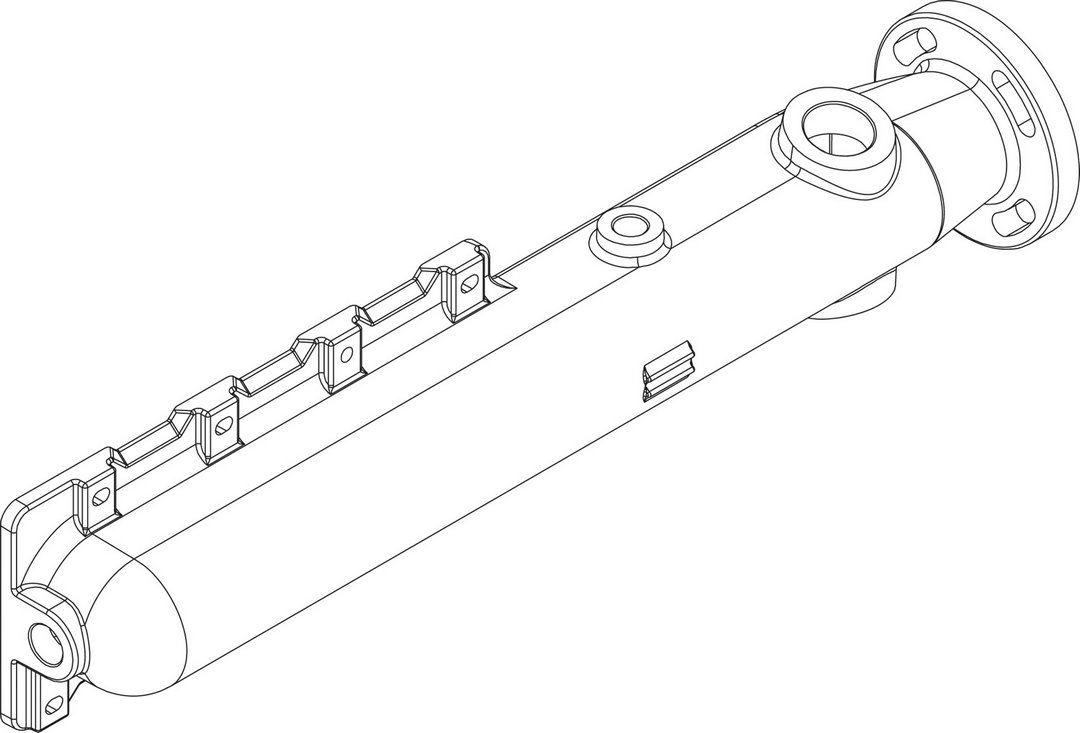 BOSCH Ersatzteil TTNR: 8738804663 Vor- / Ruecklaufrohr CLA-1 4Gld everp